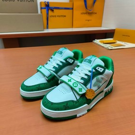 LV версия высшего качества Мода на LV Trainer Спортивные кроссовк