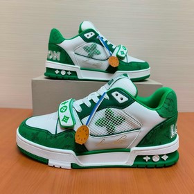 LV версия высшего качества Мода на LV Trainer Спортивные кроссовк