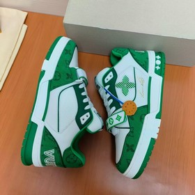 LV версия высшего качества Мода на LV Trainer Спортивные кроссовк