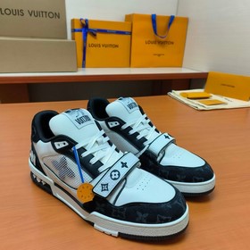 LV версия высшего качества Мода на LV Trainer Спортивные кроссовк