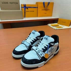 LV версия высшего качества Мода на LV Trainer Спортивные кроссовк
