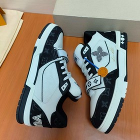 LV версия высшего качества Мода на LV Trainer Спортивные кроссовк