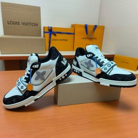LV версия высшего качества Мода на LV Trainer Спортивные кроссовк