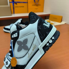 LV версия высшего качества Мода на LV Trainer Спортивные кроссовк