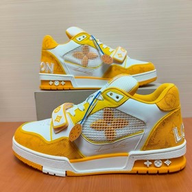 LV версия высшего качества Мода на LV Trainer Спортивные кроссовк