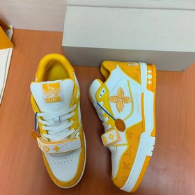 LV версия высшего качества Мода на LV Trainer Спортивные кроссовк