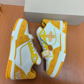 LV версия высшего качества Мода на LV Trainer Спортивные кроссовк