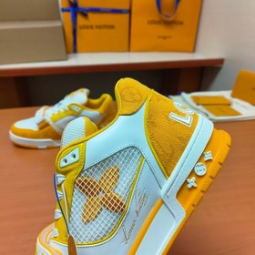 LV версия высшего качества Мода на LV Trainer Спортивные кроссовк