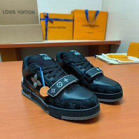 LV версия высшего качества Мода на LV Trainer Спортивные кроссовк