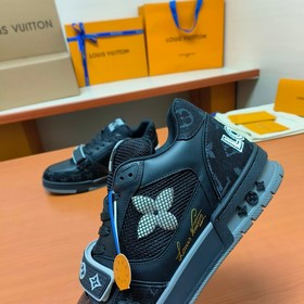 LV версия высшего качества Мода на LV Trainer Спортивные кроссовк