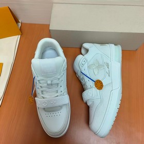LV версия высшего качества Мода на LV Trainer Спортивные кроссовк