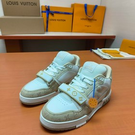 LV версия высшего качества Мода на LV Trainer Спортивные кроссовк