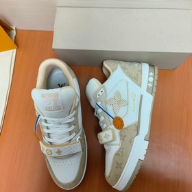 LV версия высшего качества Мода на LV Trainer Спортивные кроссовк