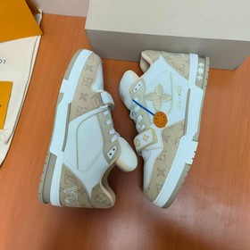 LV версия высшего качества Мода на LV Trainer Спортивные кроссовк