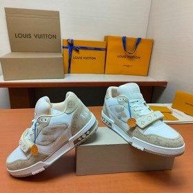 LV версия высшего качества Мода на LV Trainer Спортивные кроссовк
