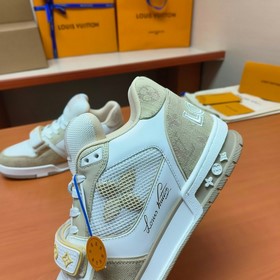 LV версия высшего качества Мода на LV Trainer Спортивные кроссовк