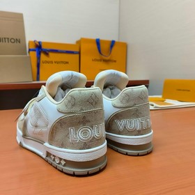 LV версия высшего качества Мода на LV Trainer Спортивные кроссовк