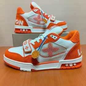 LV версия высшего качества Мода на LV Trainer Спортивные кроссовк