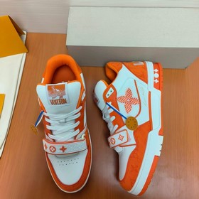 LV версия высшего качества Мода на LV Trainer Спортивные кроссовк