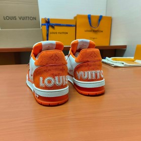 LV версия высшего качества Мода на LV Trainer Спортивные кроссовк