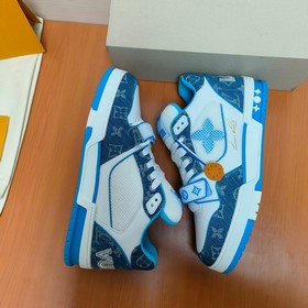 LV версия высшего качества Мода на LV Trainer Спортивные кроссовк