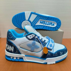 LV версия высшего качества Мода на LV Trainer Спортивные кроссовк