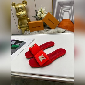 Плоская подошва Louis Vuitton (LV) Новые тапочки, одновременно по