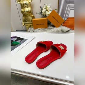 Плоская подошва Louis Vuitton (LV) Новые тапочки, одновременно по