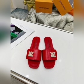 Плоская подошва Louis Vuitton (LV) Новые тапочки, одновременно по