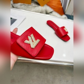 Плоская подошва Louis Vuitton (LV) Новые тапочки, одновременно по