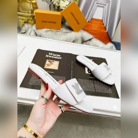 Плоская подошва Louis Vuitton (LV) Новые тапочки, одновременно по