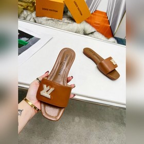 Плоская подошва Louis Vuitton (LV) Новые тапочки, одновременно по