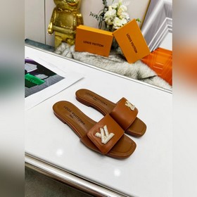 Плоская подошва Louis Vuitton (LV) Новые тапочки, одновременно по