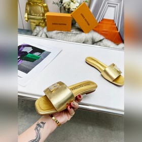 Плоская подошва Louis Vuitton (LV) Новые тапочки, одновременно по