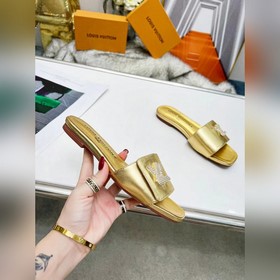 Плоская подошва Louis Vuitton (LV) Новые тапочки, одновременно по