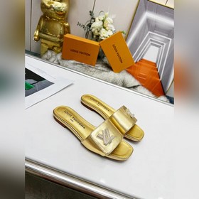 Плоская подошва Louis Vuitton (LV) Новые тапочки, одновременно по