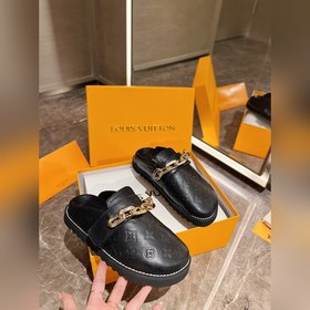 LV высококачественные ранневесенние тапочки для пар, оригинал при