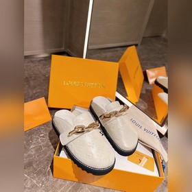 LV высококачественные ранневесенние тапочки для пар, оригинал при
