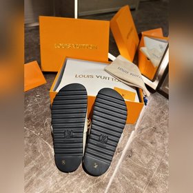 LV высококачественные ранневесенние тапочки для пар, оригинал при