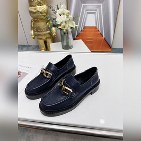 LV Louis Vuitton новые лодочки с кожаной цепочкой, материал： кожа