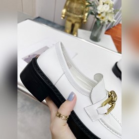 LV Louis Vuitton новые лодочные туфли с кожаной цепочкой, материа