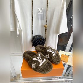 LV 2023 обновленная версия осенне-зимних шерстяных тапочек. Весь 