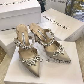 MANOLO BLAHNIK 9-сантиметровые туфли на высоком каблуке LURUM из