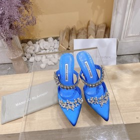 MANOLO BLAHNIK 9-сантиметровые туфли на высоком каблуке LURUM из