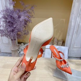 MANOLO BLAHNIK 9-сантиметровые туфли на высоком каблуке LURUM из 