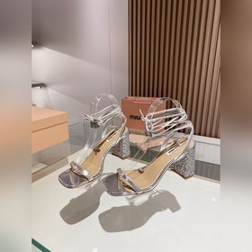 Высочайшее качество Miu Новая модель 2023 года — босоножки на выс