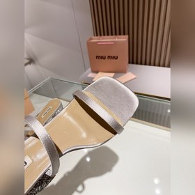 Высочайшее качество Miu Новая модель 2023 года — босоножки на выс