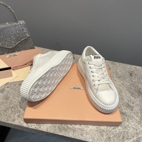 Miumiu 2023 весна-лето новинки туфли на толстой подошве Верх： ове