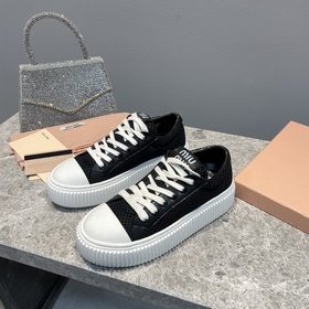 Miumiu 2023 весна-лето новинки туфли на толстой подошве Верх： ове