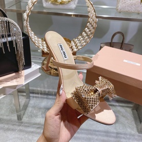 Обновленная модель miumiu весна-лето 2023. Эти сандалии действите